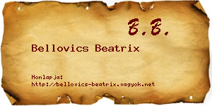 Bellovics Beatrix névjegykártya